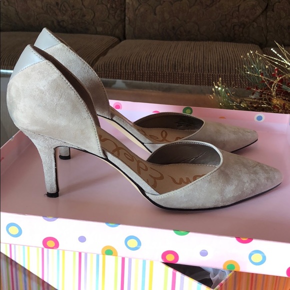 Sam Edelman grey suede pumps - Picture 2 of 6